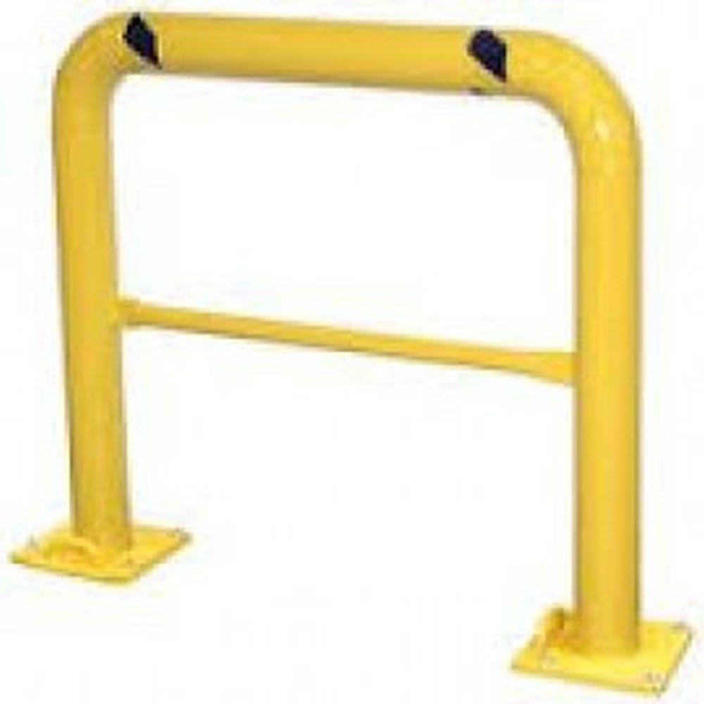 Three-step infographic showing a removable bollard workflow: closed position with post installed and locked in the ground sleeve, removed position with a worker lifting the post out of the sleeve, and safe/covered position with the hinged cover flipped down flat over the sleeve opening.