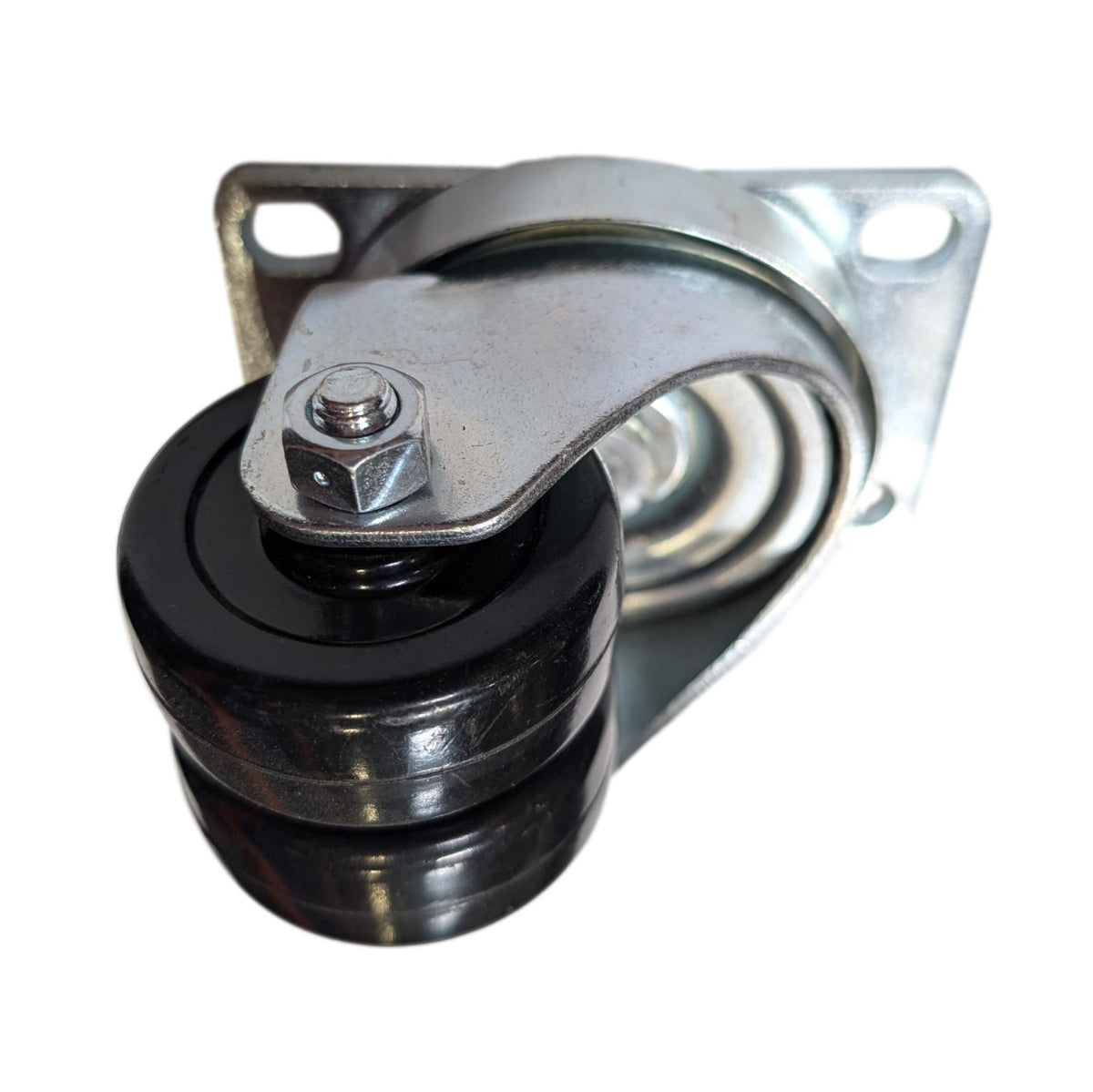 2" Double Wheel Hard Rubber Swivel Caster - 250 lbs. Capacity - Durable Superior Casters