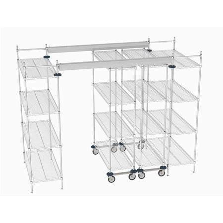 Metro - Top-Track Overhead Track Shelving Complete Kit - Metro