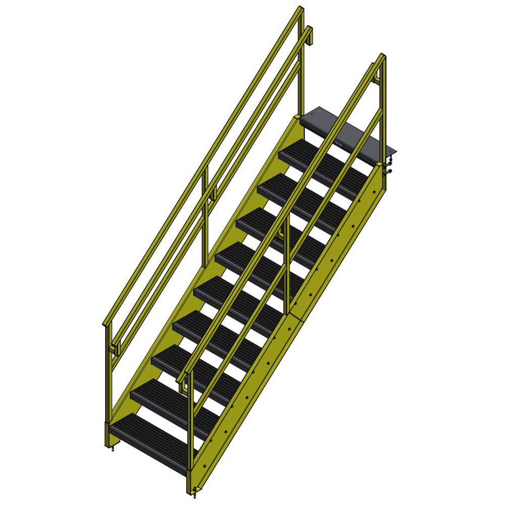 Bluff OSHA Stairway - 4 to 10 Steps - Bluff Manufacturing