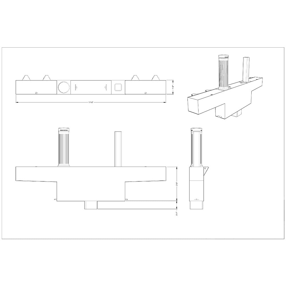 K12 Minuteman - Manually Retractable Bollard System - S4 Bollards