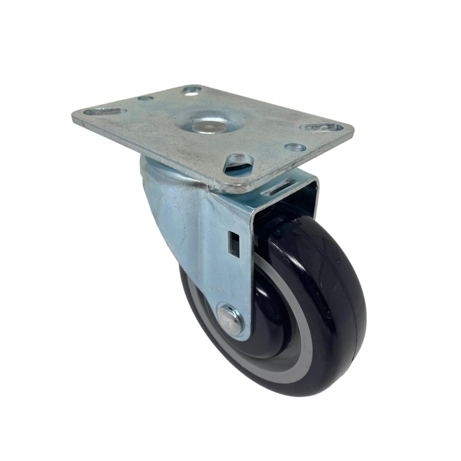 4" x 1-1/4" Poly-Pro Light/Medium Duty Swivel Caster - Durable Superior Casters