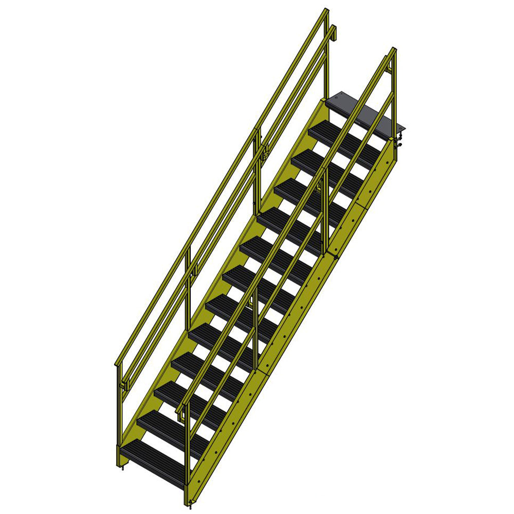 Bluff OSHA Stairway - 11 to 16 Steps - Bluff Manufacturing