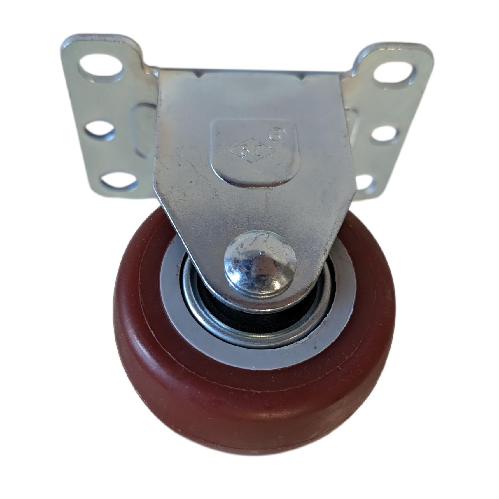 2-1/2" x 1-1/4" Poly-Pro Wheel Rigid Caster - 250lbs capacity - Durable Superior Casters