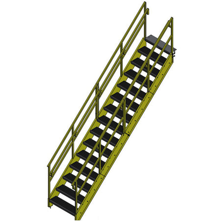 Bluff OSHA Stairway - 11 to 16 Steps - Bluff Manufacturing