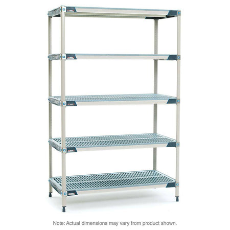 MetroMax i 5-Shelf Plastic Industrial Shelving Starter Unit - Metro