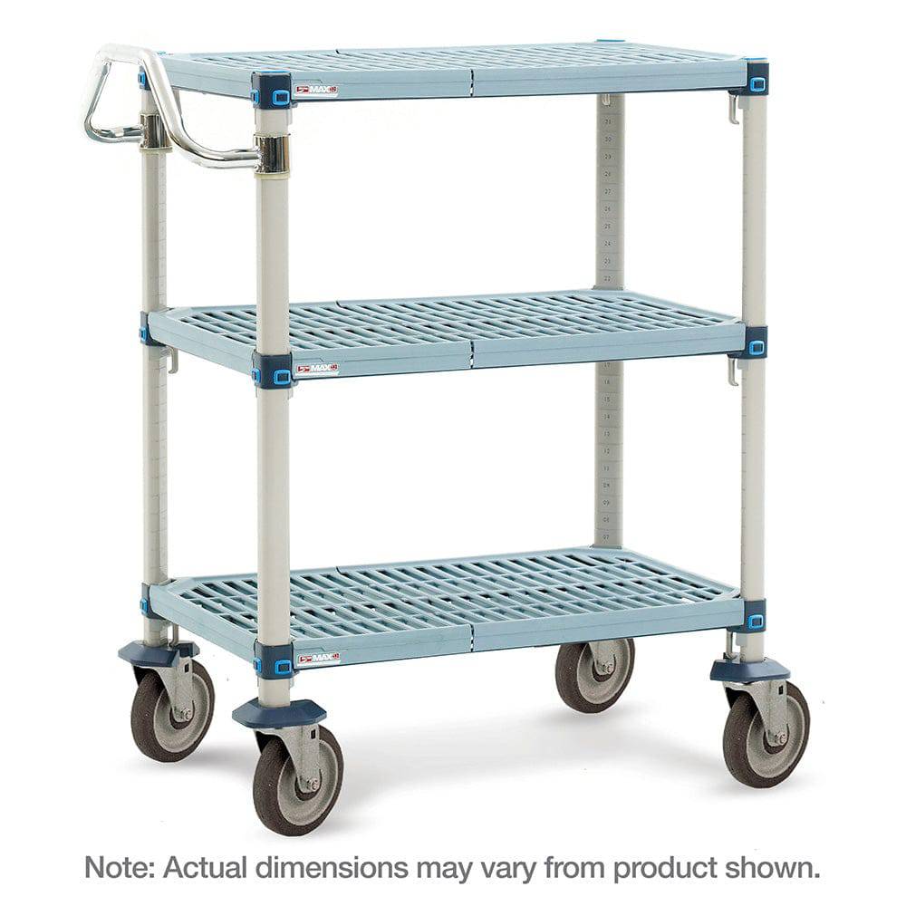 MetroMax Q - 2- or 3-Shelf Industrial Plastic Shelving Utility Cart - Metro