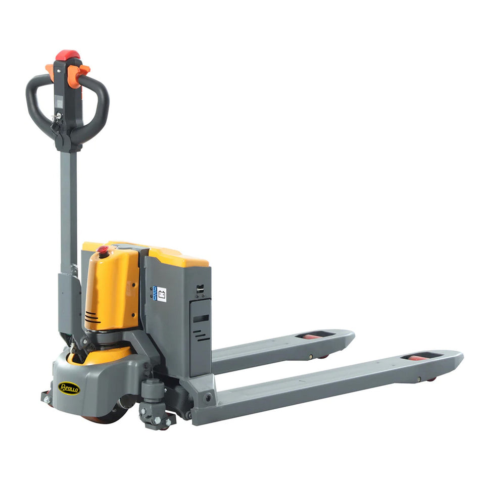 Lithium-powered Electric Pallet Jack, Cap 3300lbs with fork 48in x27in