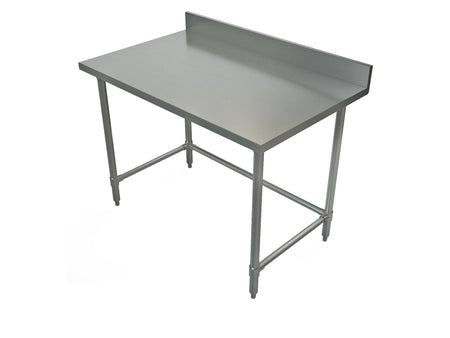 Work Table Stainless Steel Top with Backsplash - Tarrison