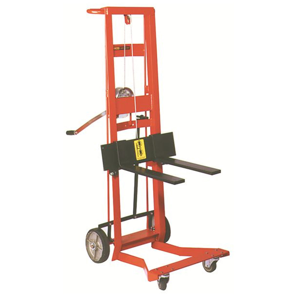 Four-Wheeled Winch Lift with Auto Brake, 750 lb Capacity - Wesco