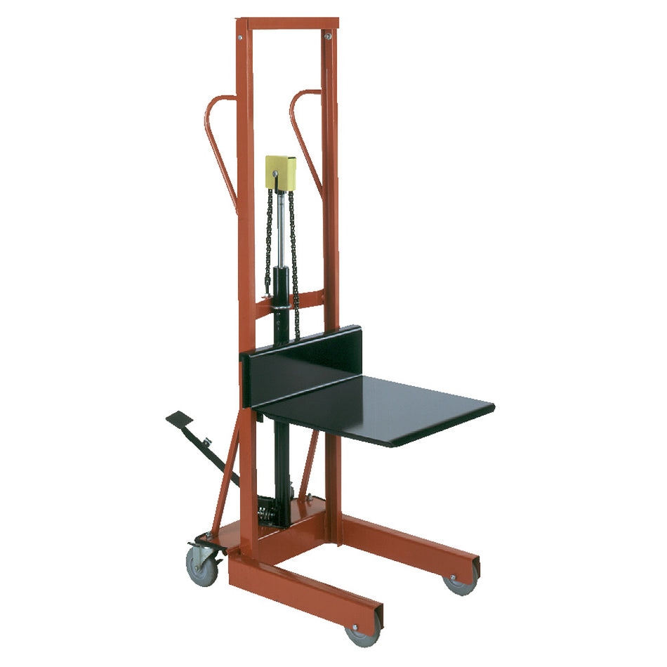 Hydraulic Lite-Lift with Adjustable Forks and Foot Pump, 500 lb Cap. - Wesco