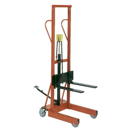 Hydraulic Lite-Lift with Adjustable Forks and Foot Pump, 500 lb Cap. - Wesco