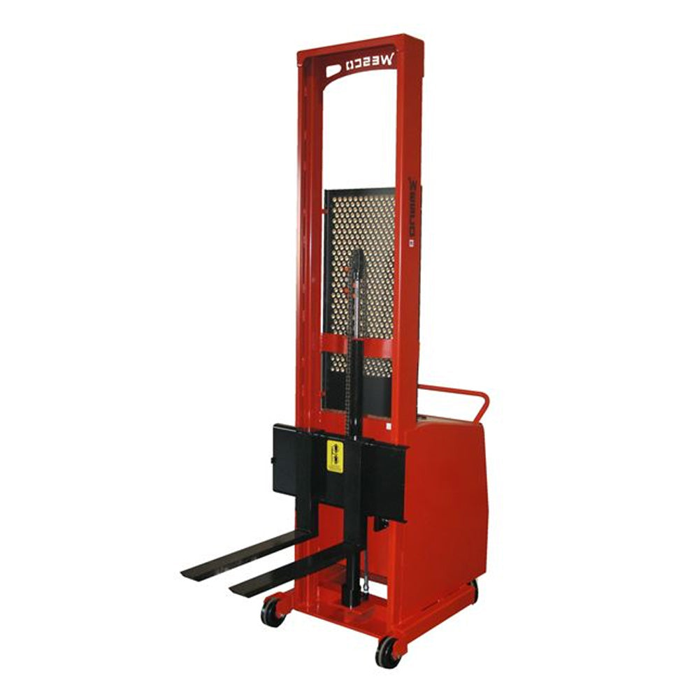 Counter-Balance Powered Stacker with 25" Forks, 1000 lb Capacity - Wesco