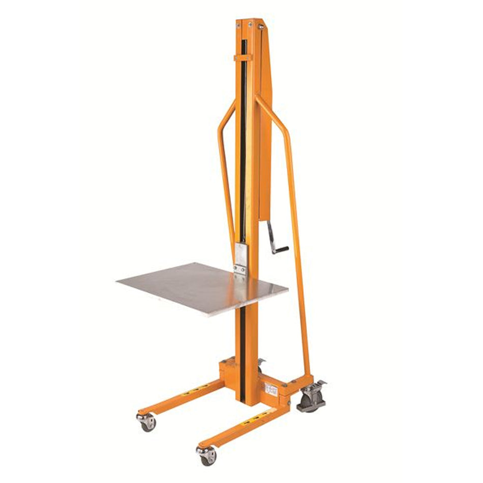 Manual Office Winch Lift with 18" x 23" Platform, 220 lb Capacity - Wesco