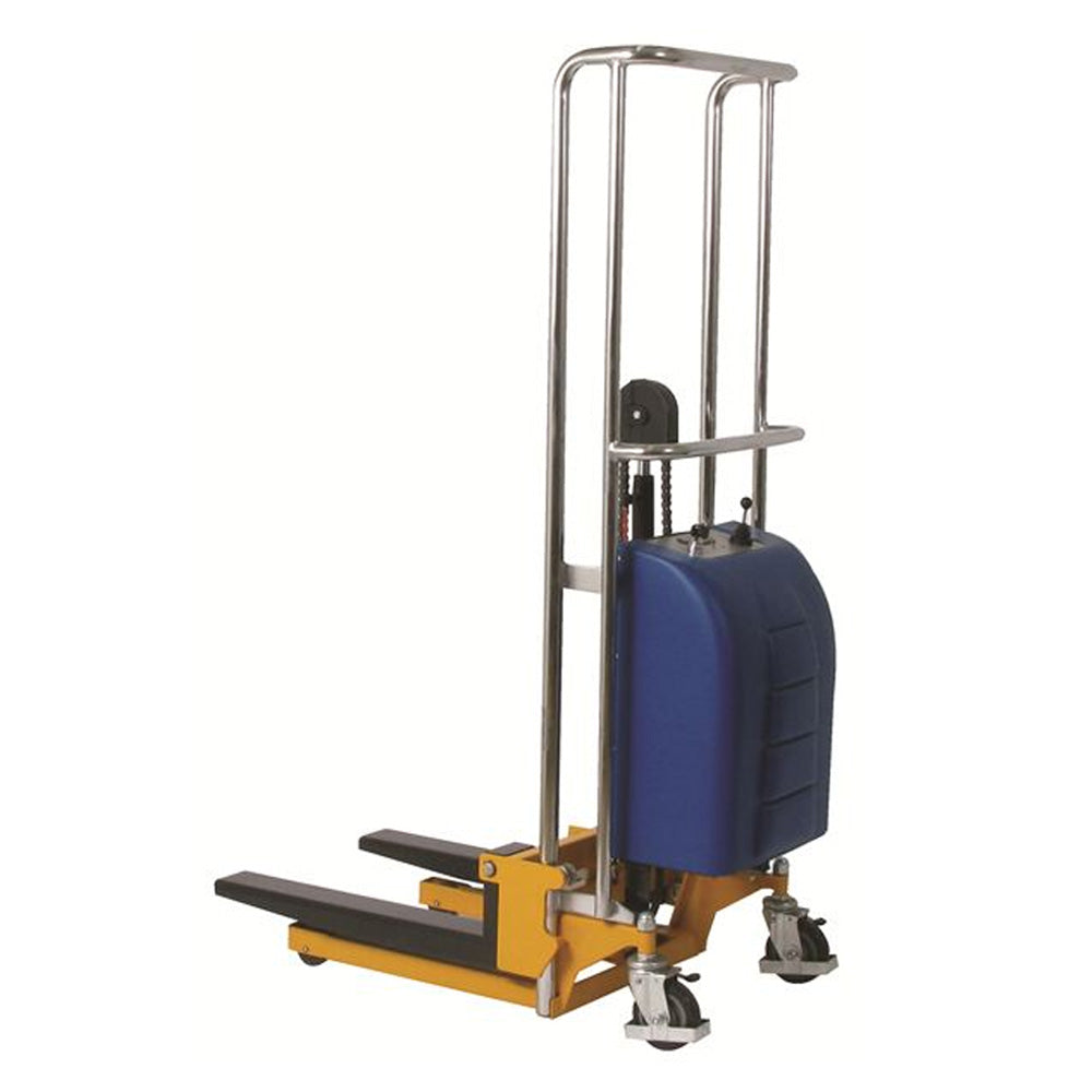 Battery Operated Value Lift Stacker with 4" x 25.5" Adjustable Forks, 880 lb Capacity - Wesco