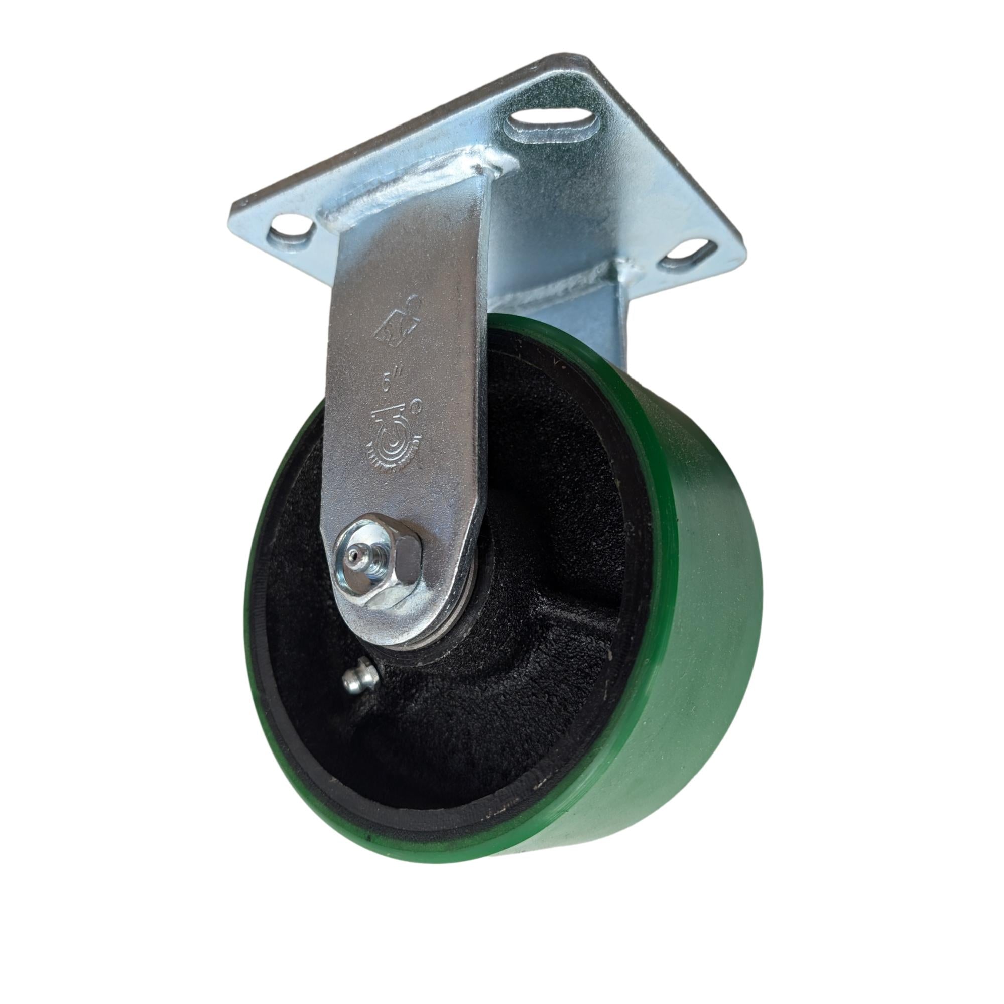 5" x 2" Polyon Cast Wheel Rigid Caster - 1100 lbs. Capacity - Durable Superior Casters