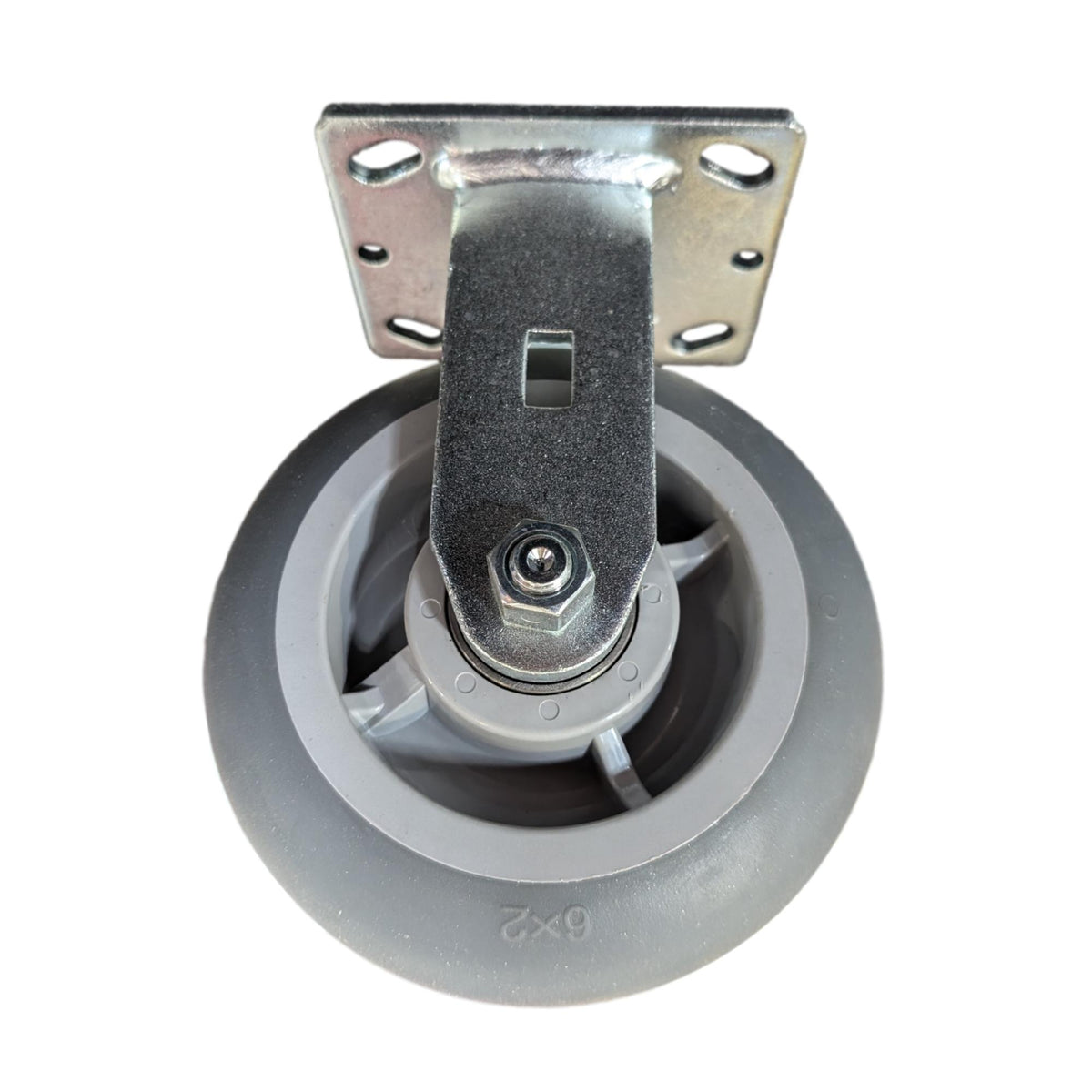 6" x 2" Thermo-Pro Wheel Rigid Caster - 500 lbs. Capacity - Durable Superior Casters