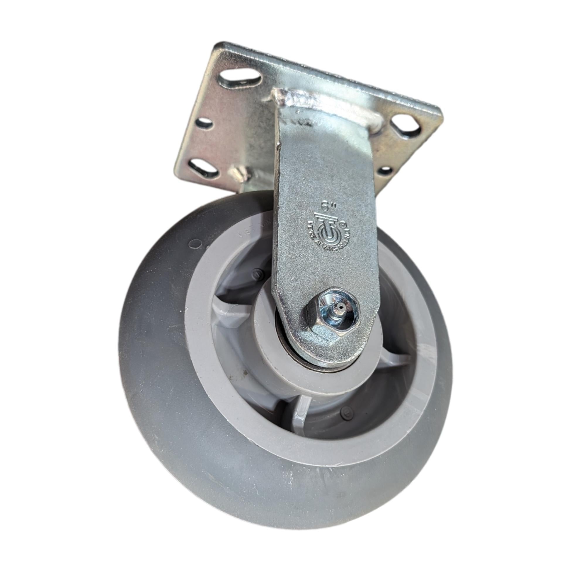 6" x 2" Thermo-Pro Wheel Rigid Caster - 500 lbs. Capacity - Durable Superior Casters