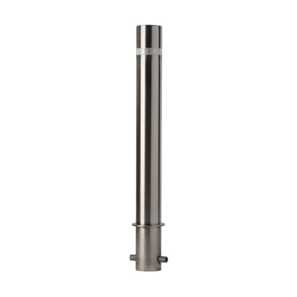 4.5" Fixed Stainless Steel Bollard - Embedded Installation - 35.5" Height - 316 Grade