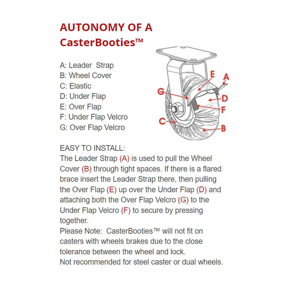 Heavyweight Caster Booties - Tire Booties