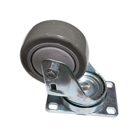 3" x 1-1/4" Poly Pro Wheel (Gray) Swivel Caster- 300 Lbs. Capacity - Durable Superior Casters