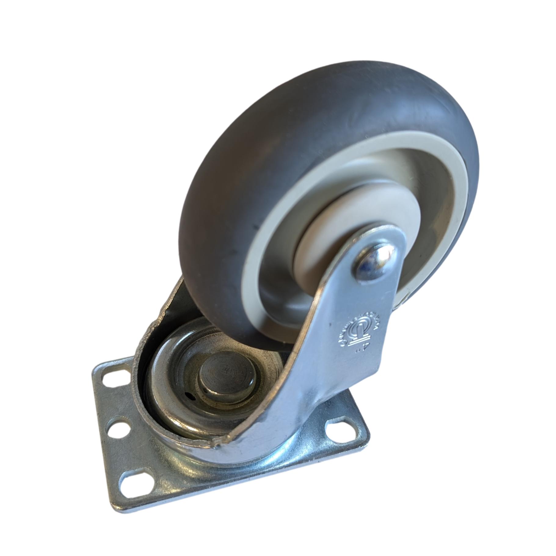 4" x 1-1/4" Thermo-Pro Wheel Caster w/ Dust Cap - 250 lbs. capacity - Durable Superior Casters