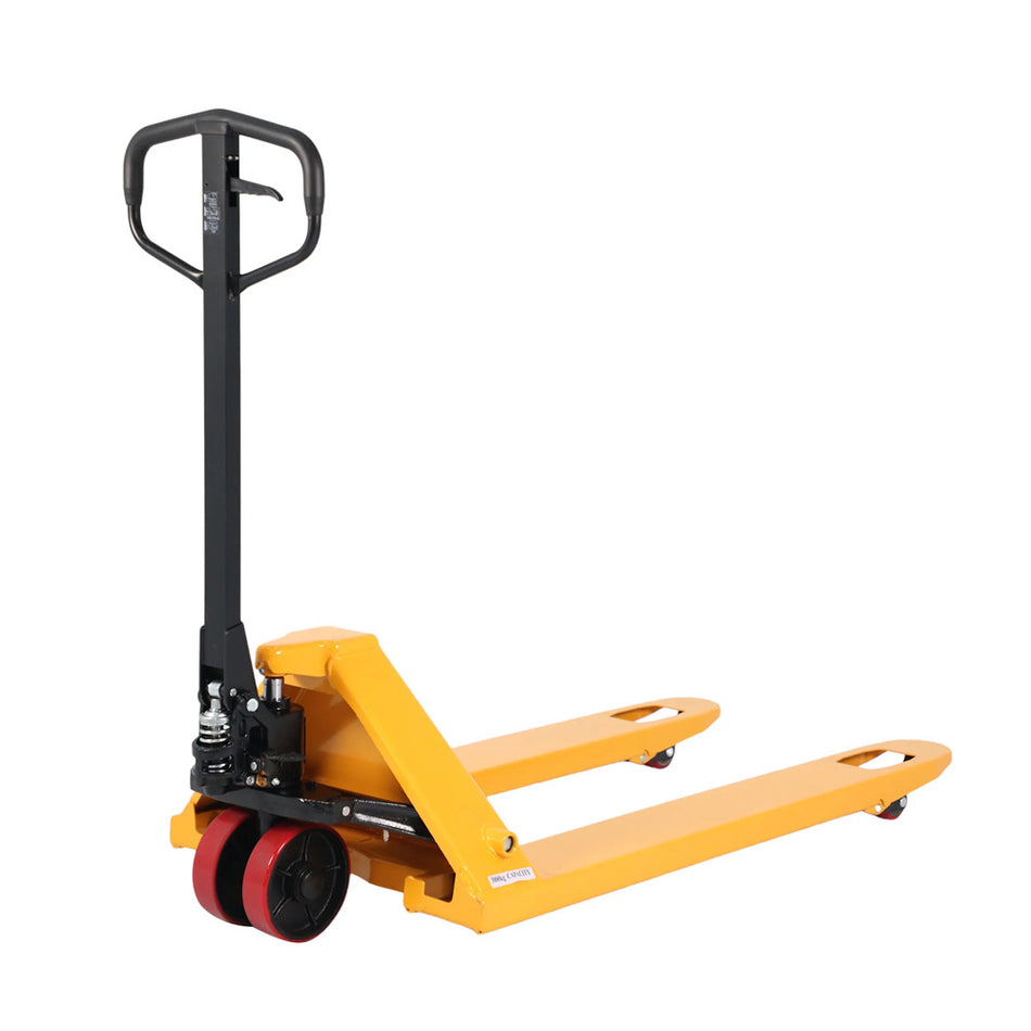 High Quality Manual Hydraulic Pallet Jack, 6600 lbs, 48" x 27" Fork - Apollo Forklift