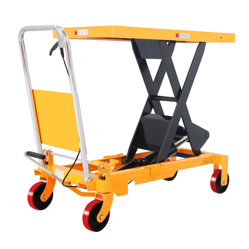 Single Scissor Lift Table, 330 to 1760 lbs, 29" to 39.5" Lifting Height