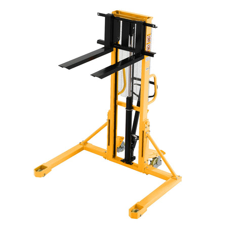 Straddle Legs Pallet Stacker, 1100-2200 lbs Capacity, 63" Lift Height - Apollo Forklift