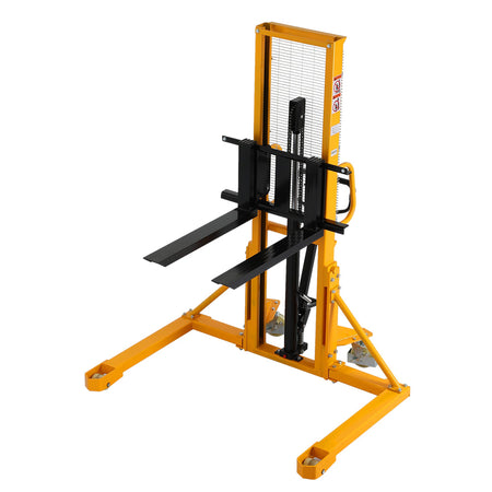 Straddle Legs Pallet Stacker, 1100-2200 lbs Capacity, 63" Lift Height - Apollo Forklift