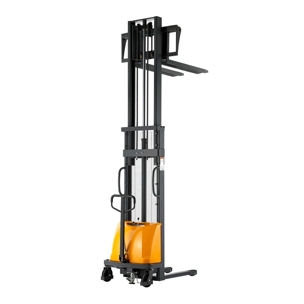 Power Lift Fixed Stacker, 3300 lbs Capacity, 98"-118" Lifting Height - Apollo Forklift