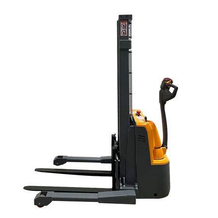 Lithium Battery Full Electric Walkie Stacker, Straddle Legs - Apollo Forklift