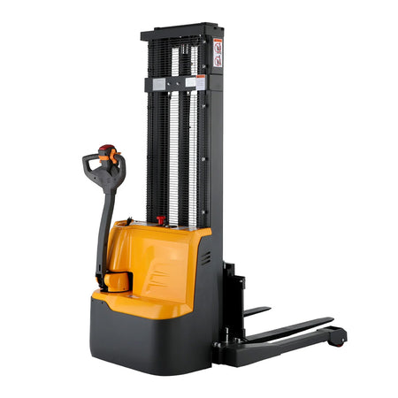 Powered Forklift Full Electric Walkie Stacker, 2,640-3,300 lbs Capacity - Apollo Forklift