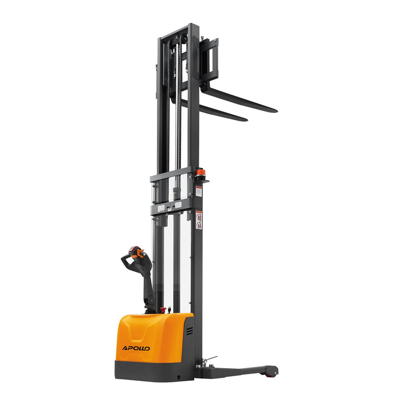 Full Electric Walkie Stacker 3300lbs Cap. Straddle Legs - 130in Lifting