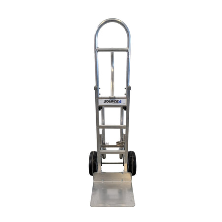 B&P Aluminum Hand Truck 60" w/ 4th Wheel Attachment - 600lb Capacity - B&P Manufacturing