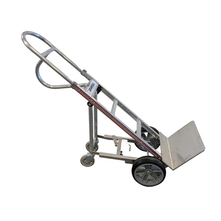 B&P Aluminum Hand Truck 60" w/ 4th Wheel Attachment - 600lb Capacity - B&P Manufacturing