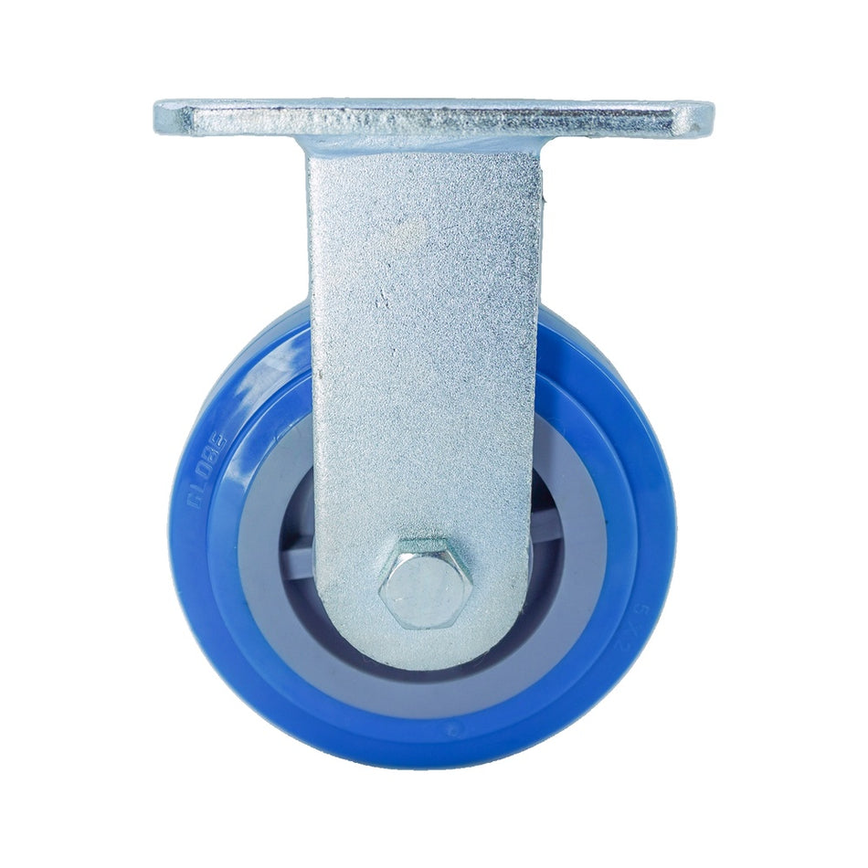 5in x 2in PU Top Plate Rigid Caster - 772 lbs alternate view