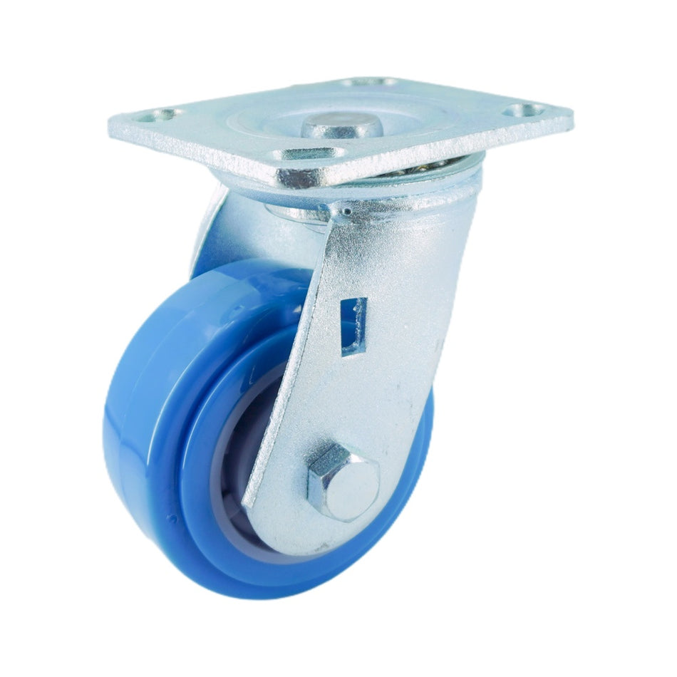 4in x 2in High Strength PU Top Plate Swivel Caster - 617 lbs Capacity