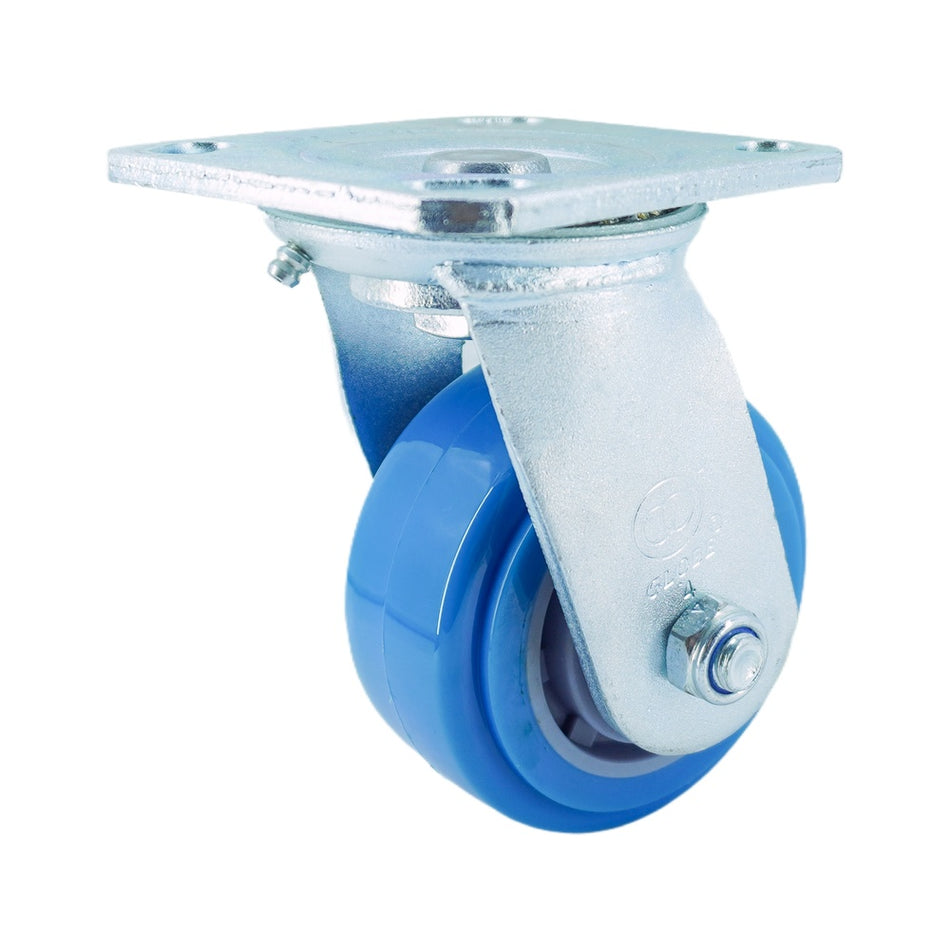 4in x 2in High Strength PU Top Plate Swivel Caster - 617 lbs Capacity alternate view