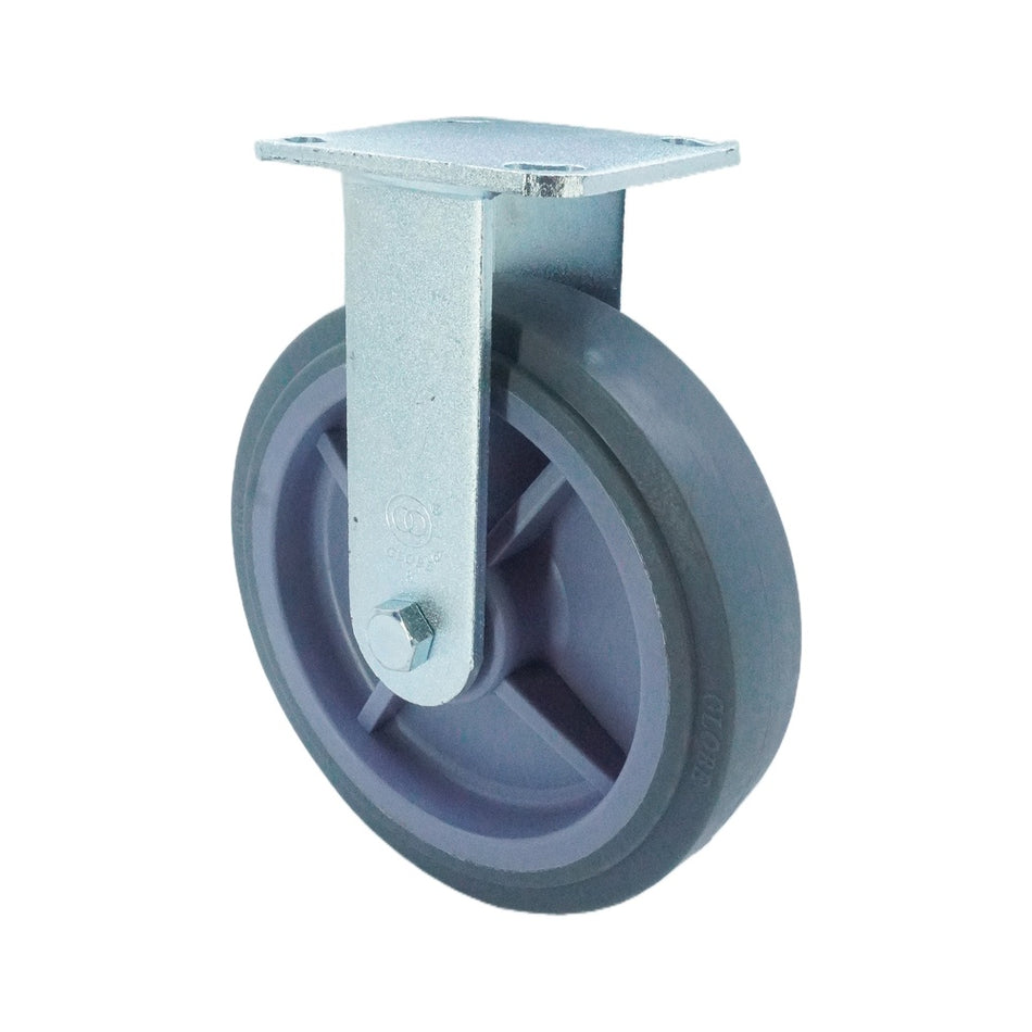 7.75in x 2in TPR Top Plate Rigid Caster - 683 lbs alternate view