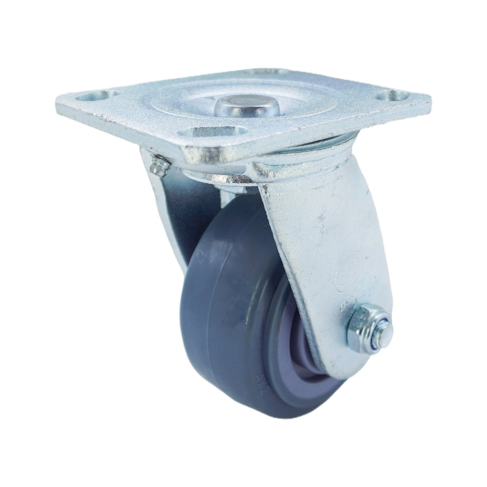 4in x 2in TPR Top Plate Swivel Caster - 353 lbs alternate view