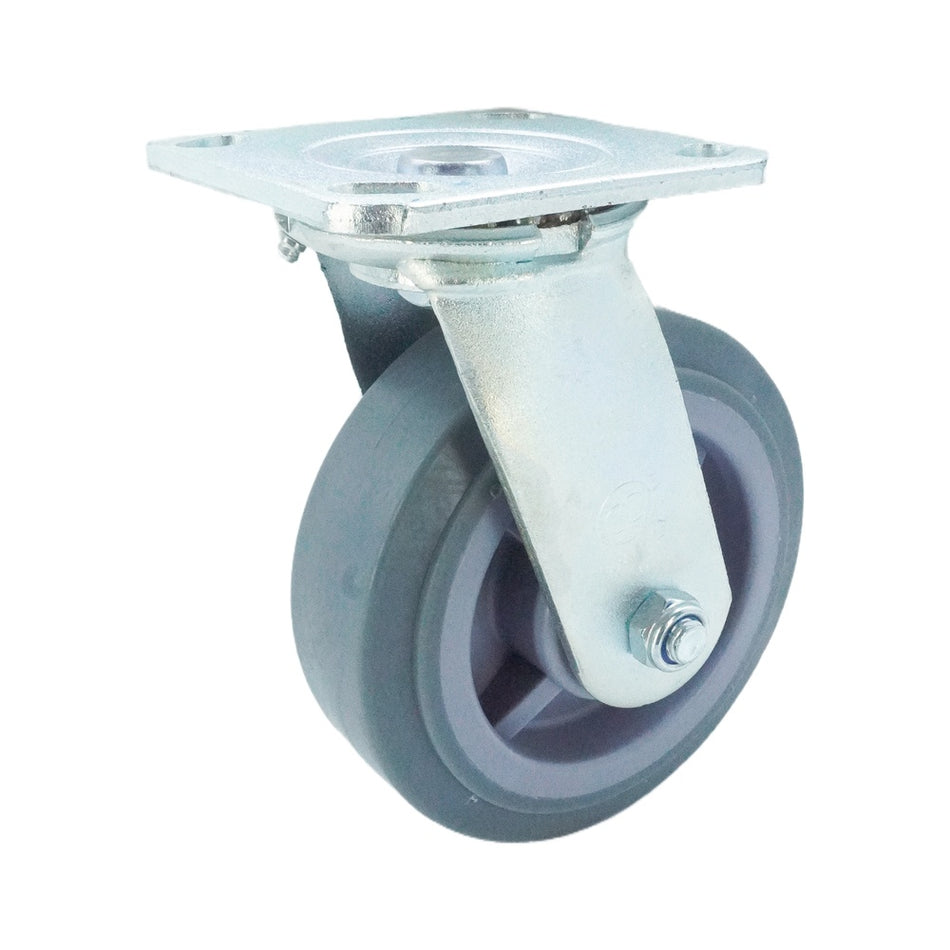 6in x 2in TPR Top Plate Swivel Caster - 617 lbs alternate view