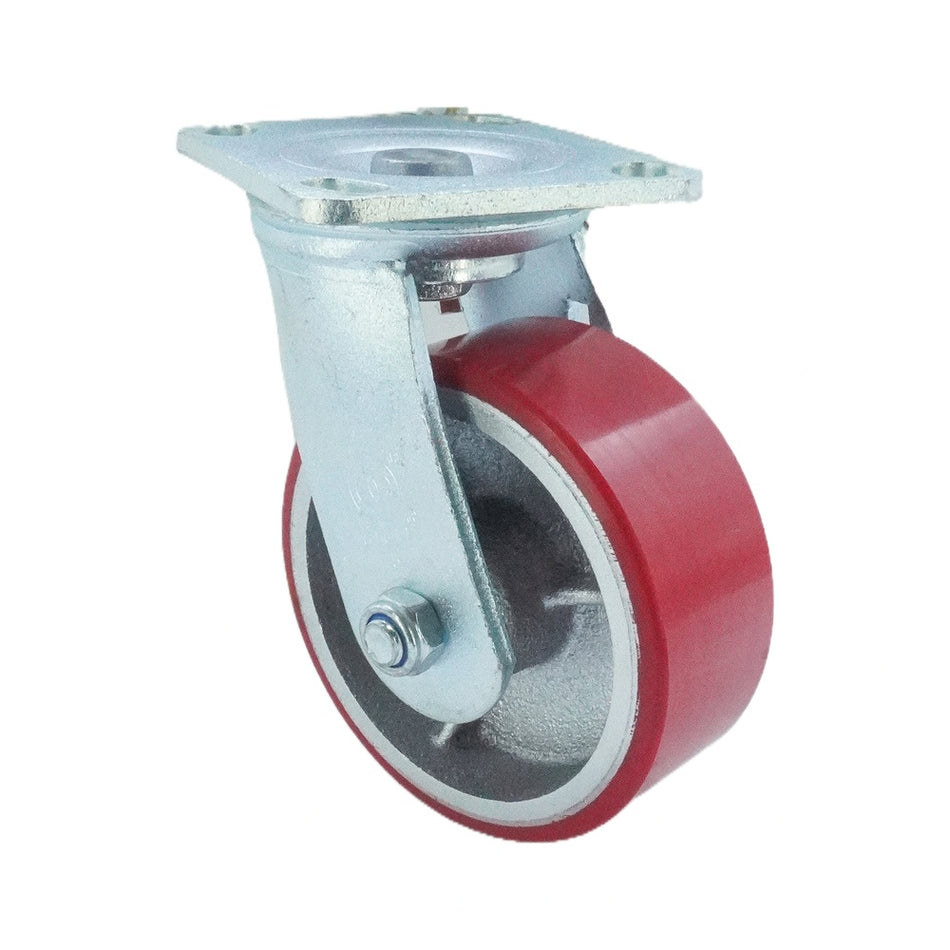 5in x 2in PU (Iron Core) Top Plate Swivel - 772 lbs alternate view