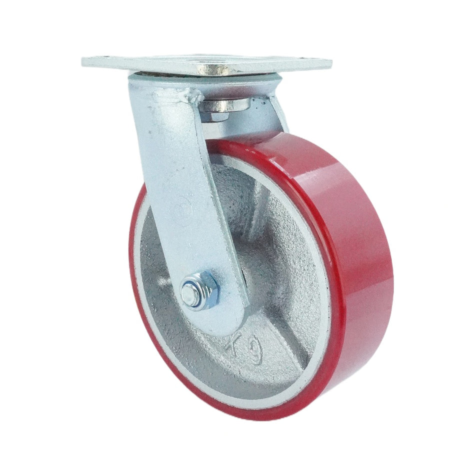 6in x 2in PU (Iron Core) Top Plate Swivel - 904 lbs alternate view
