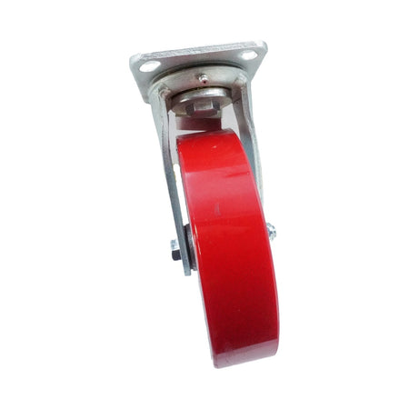 7.75in x 2in PU (Iron Core) Top Plate Swivel - 926 lbs - AQQCESS Globe Casters
