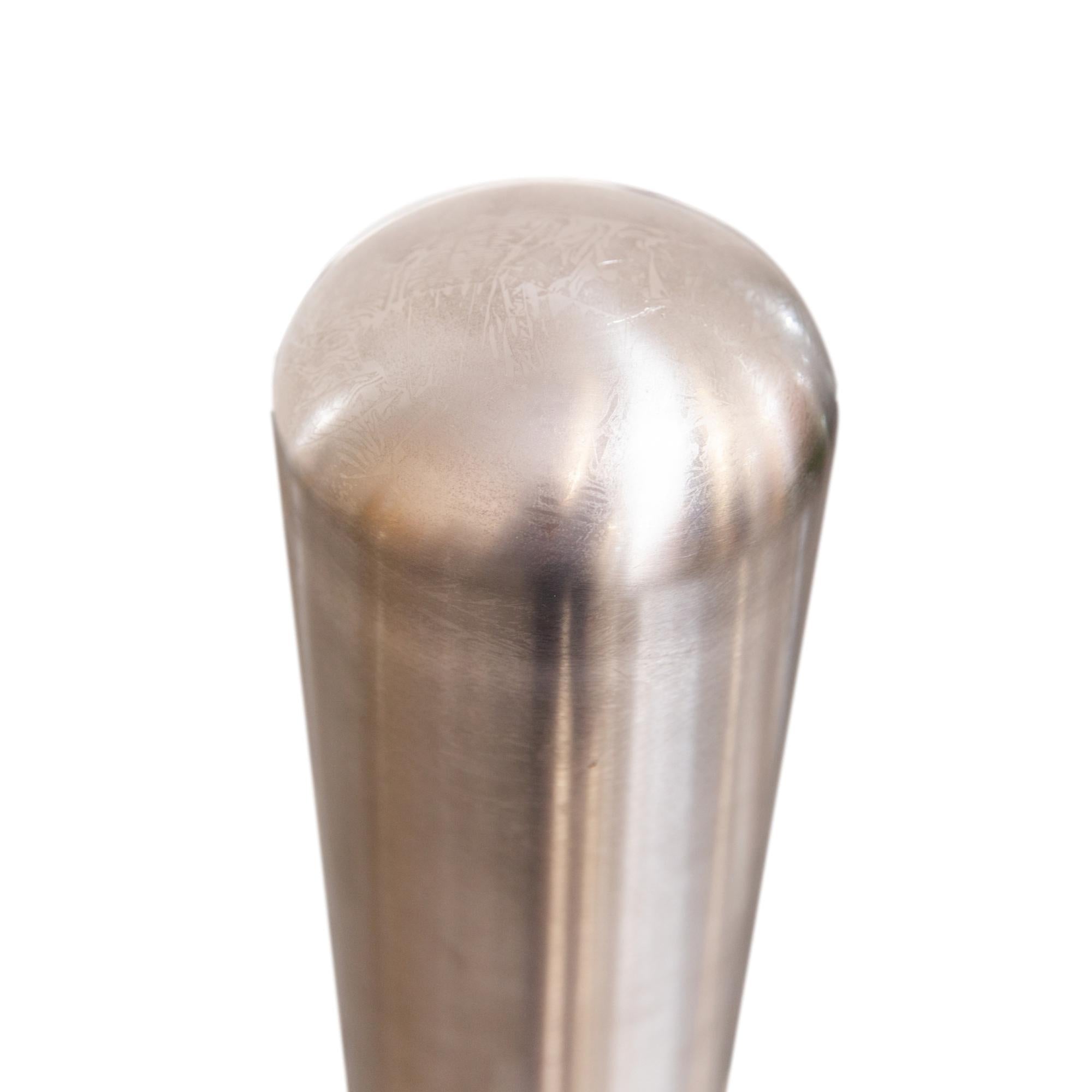 Top of 4" x 36" Stainless Steel Bollard