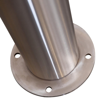 Round Baseplate of 6" x 36" Stainless Steel Bollard