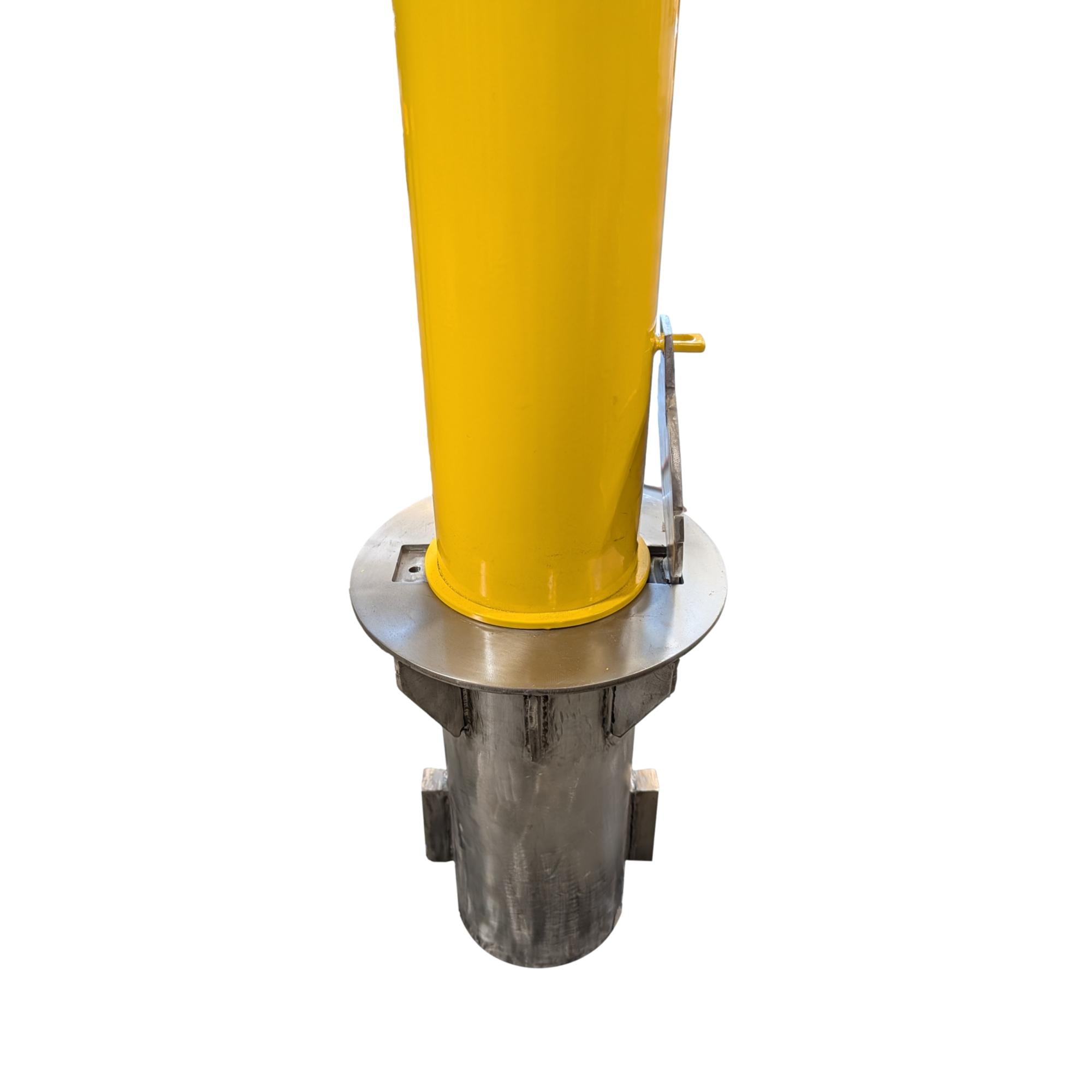 Metal Sleeve with 4" x 36" Removable Yellow Steel Bollard