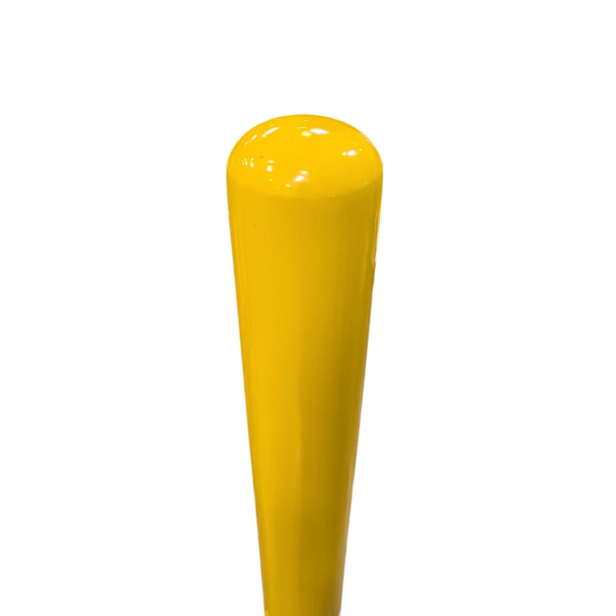 Top of 4" x 36" Removable Yellow Steel Bollard