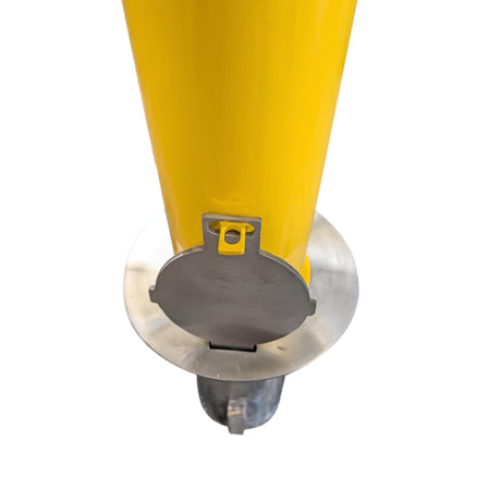 Metal Sleeve with 4" x 36" Removable Yellow Steel Bollard